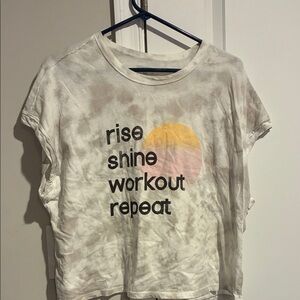 Grayson / Threads Rise Shine Workout Repeat Graphic Tee